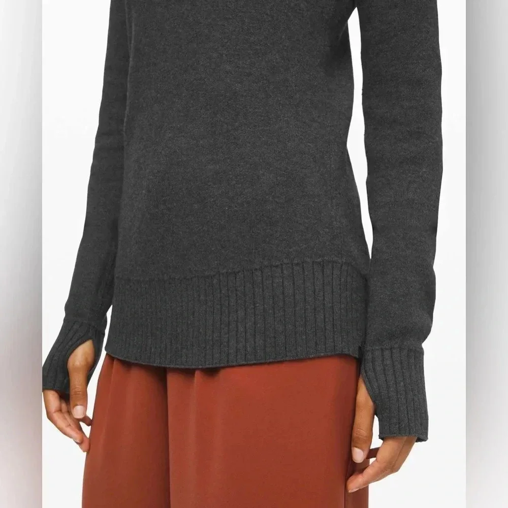 Lululemon Still Lotus Reversible Sweater - Black Heather - XS